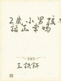 2岁小男孩不说话正常吗