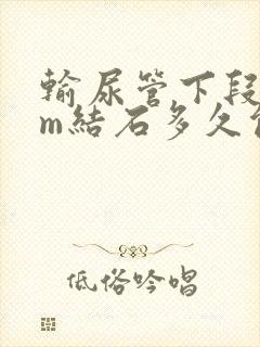 输尿管下段5mm结石多久能排出