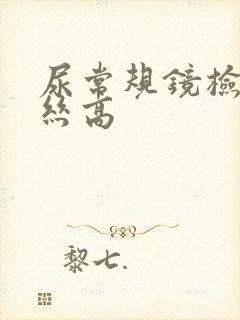 尿常规镜检粘液丝高