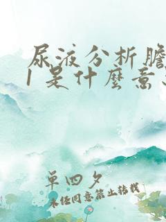 尿液分析胆红素1 是什么意思