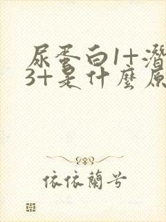 尿蛋白1+潜血3+是什么原因