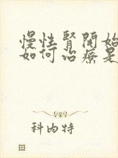 慢性肾开始衰竭如何治疗是好