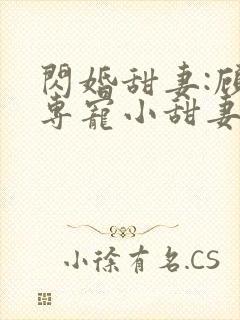 闪婚甜妻:顾少专宠小甜妻 纳兰静语