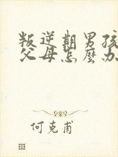 叛逆期男孩打骂父母怎么办