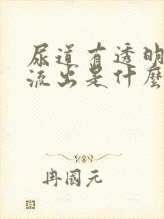 尿道有透明液体流出是什么