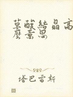 草酸结晶高是什么意思