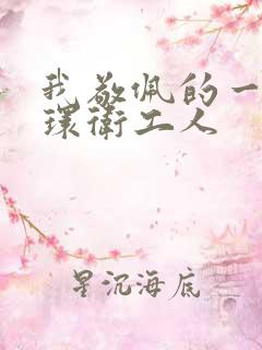 我敬佩的一个人环卫工人