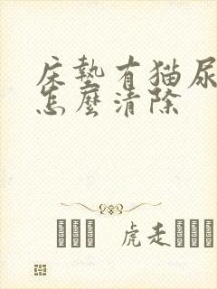 床垫有猫尿骚味怎么清除