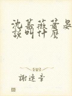 沈蔷薇萧晏清小说叫什么