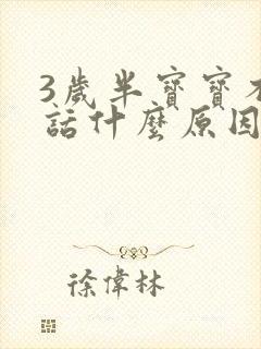 3岁半宝宝不说话什么原因