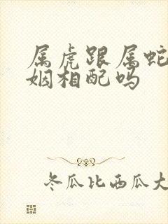 属虎跟属蛇的婚姻相配吗