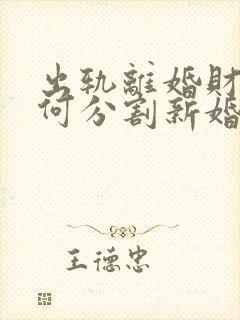 出轨离婚财产如何分割新婚姻法