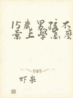 15岁男孩不愿意上学怎么办,学什么技术