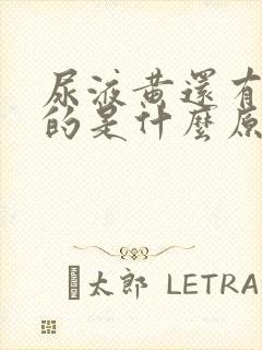 尿液黄还有白色的是什么原因