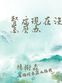 肾病现在没有尿怎么办