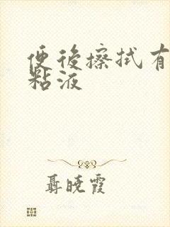 便后擦拭有血带粘液