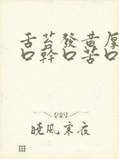 舌苔发黄厚腻 口干口苦口臭