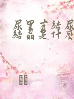 尿里有结尿里有结晶是什么原因