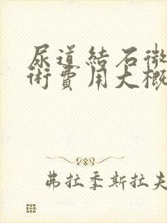 尿道结石微创手术费用大概多少钱