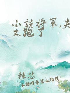 小说将军,夫人又跑了