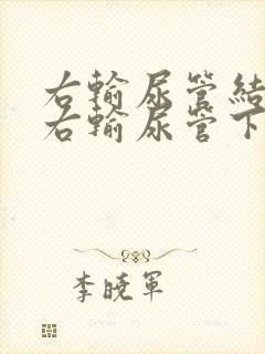 右输尿管结石伴右输尿管下段积水