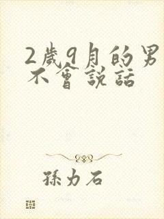 2岁9月的男宝不会说话