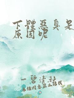 下体恶臭是什么原因呢