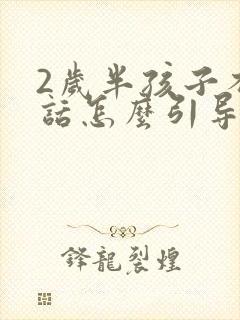 2岁半孩子不说话怎么引导说话