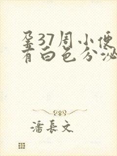 孕37周小便后有白色分泌物