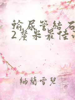 输尿管结石1.2厘米最佳治疗方案