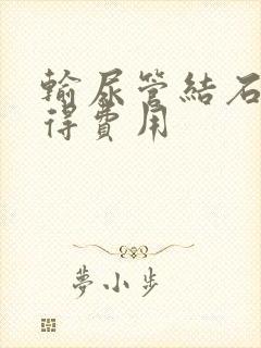 输尿管结石取石得费用