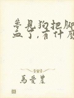 梦见狗把脚咬出血了,有什么预兆