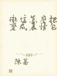 微信怎么把图像变成表情包