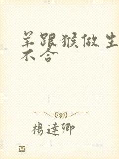 羊跟猴做生意合不合