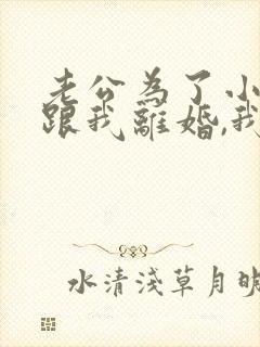 老公为了小三要跟我离婚,我该怎么办