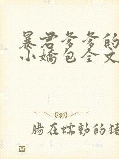 暴君爹爹的团宠小娇包全文免费下载