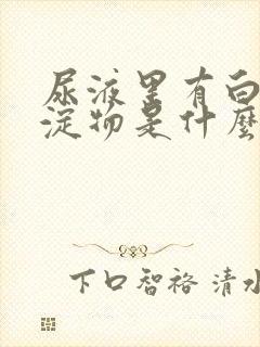 尿液里有白色沉淀物是什么