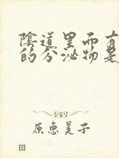 阴道里面有白色的分泌物是什么怎么回事