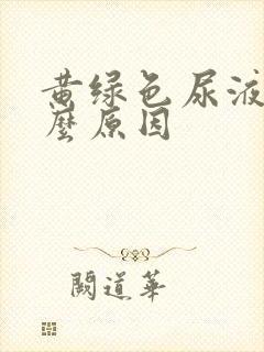 黄绿色尿液是什么原因