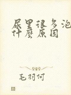 尿里很多泡泡是什么原因