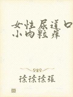 女性尿道口一堆小肉粒痒