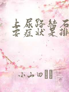 上尿路结石的主要症状是排尿困难