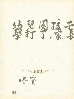 幼儿园孩子被同学打了,家长应该怎么做