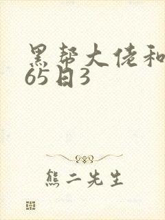 黑帮大佬和我365日3