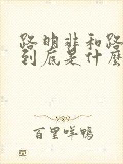 路明非和路鸣泽到底是什么身份