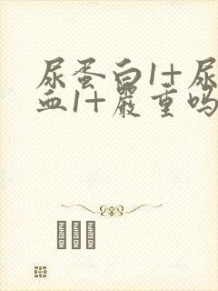 尿蛋白1+尿潜血1+严重吗