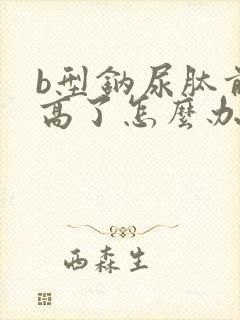 b型钠尿肽前体高了怎么办