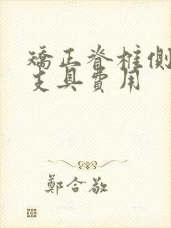 矫正脊椎侧弯的支具费用