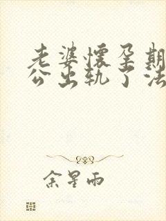 老婆怀孕期间老公出轨了法律怎么说