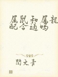 属鼠和属龙的婚配合适吗